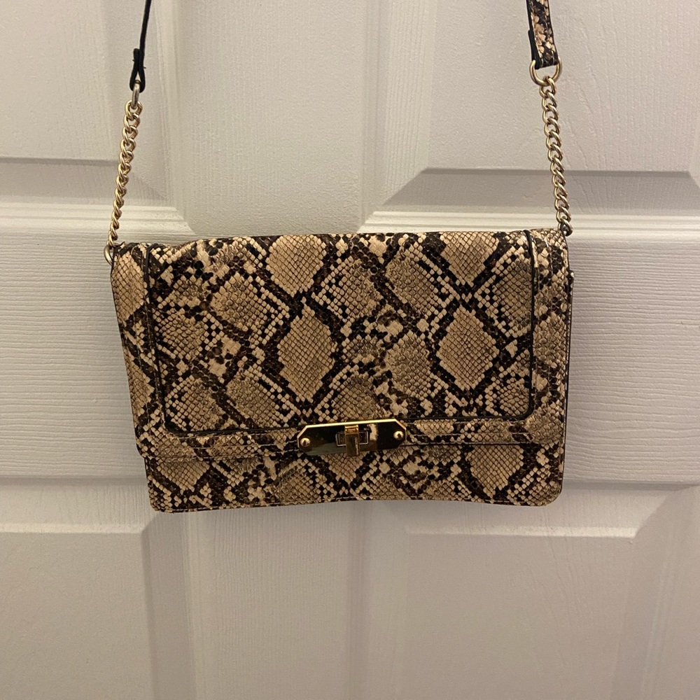 Gently used snakeskin purse
